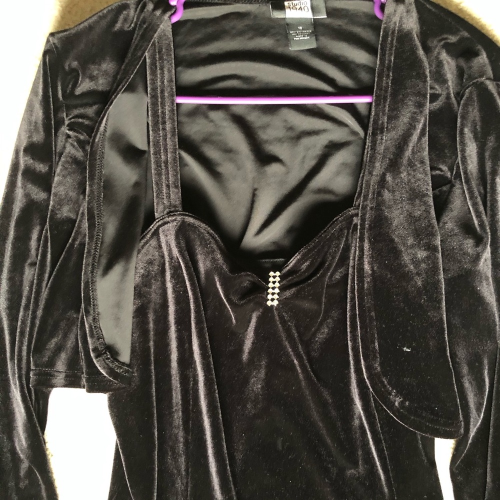 Formal velvet dress